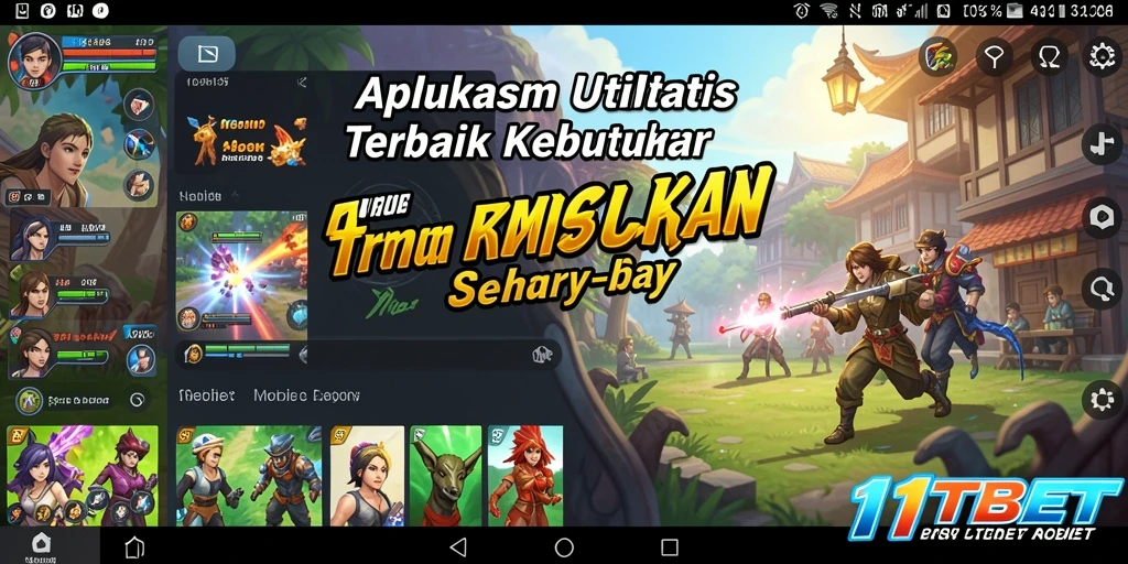 Tampilan antarmuka pengguna 11TBET yang intuitif dan menarik.
