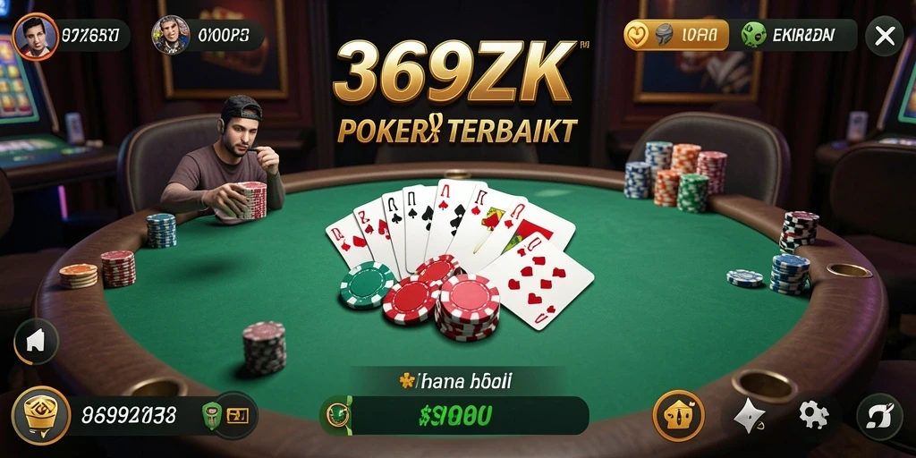 Tampilan mendebarkan dari permainan Poker di 369ZK.