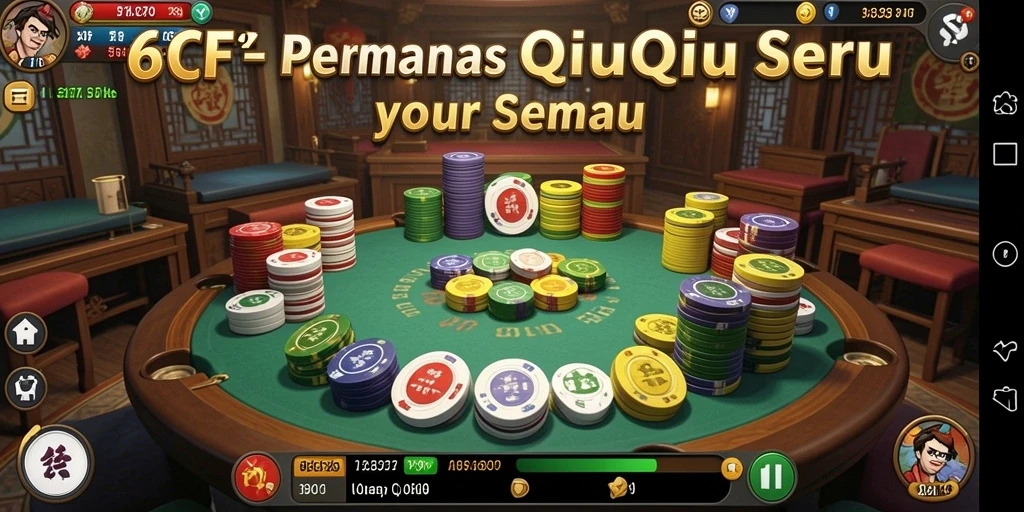 Tampilan gameplay QiuQiu yang menarik dan interaktif.