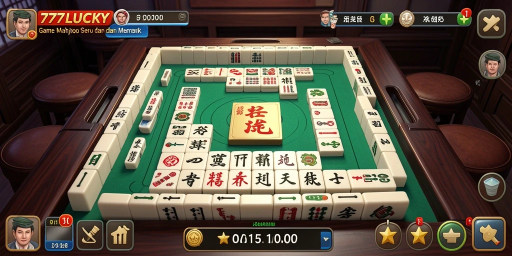 Screenshot gameplay 777LUCKY menampilkan momen seru bermain Mahjong.