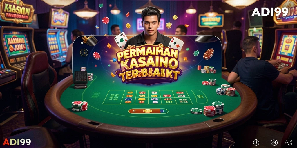 Tampilan menarik dan seru dari gameplay ADI99 kasino.