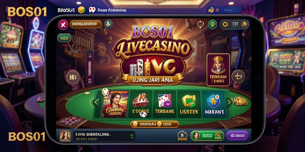 Screenshot menunjukkan dealer profesional dalam sesi Live Casino yang menyenangkan.