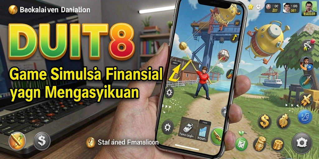 Tampilan gameplay DUIT8 yang menarik dan mendidik.