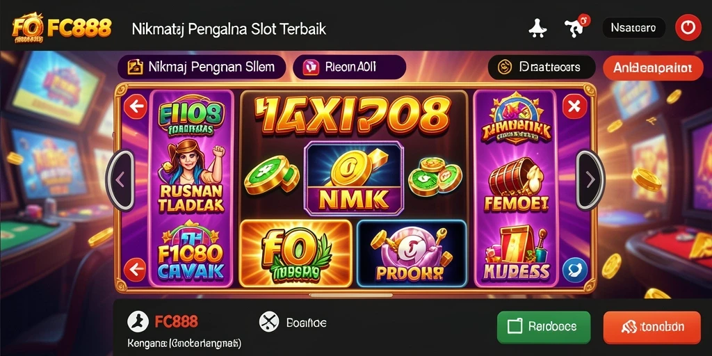 Screenshot gameplay FC888 menampilkan visual yang menarik dan serunya permainan Slot.