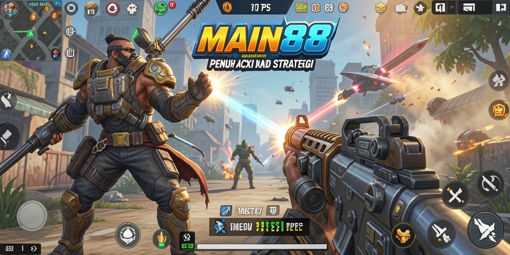 Screenshot utama dari gameplay seru dalam MAIN88.