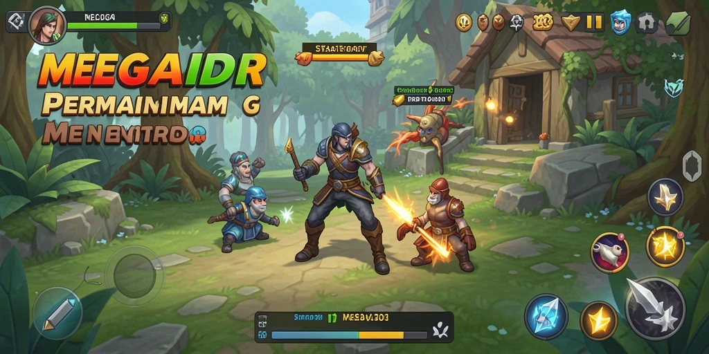 Tampilan gameplay mendalam MEGAIDR yang penuh strategi.