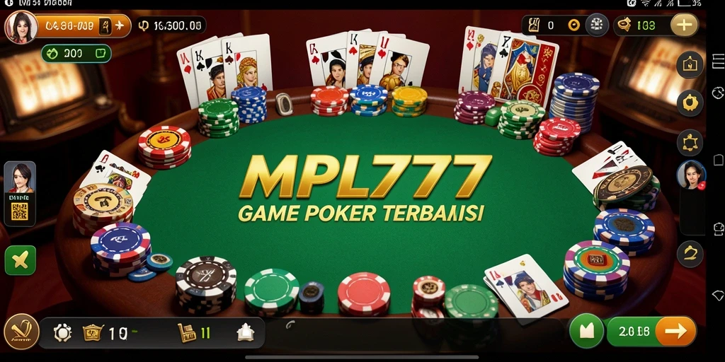 Tampilan menarik dari gameplay poker di MPL777.