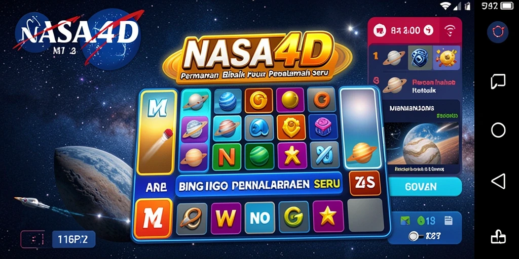 Screenshot NASA4D yang menampilkan aksi permainan Bingo yang seru dan interaktif.