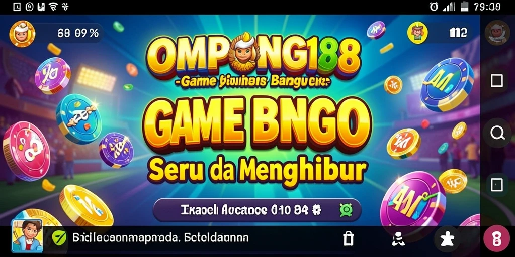 Tampilan antarmuka permainan Bingo yang menarik di OMPONG188.