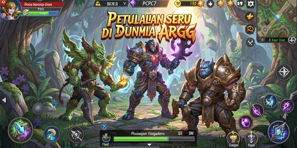 Tampilan gameplay yang menakjubkan dalam dunia ARPG.