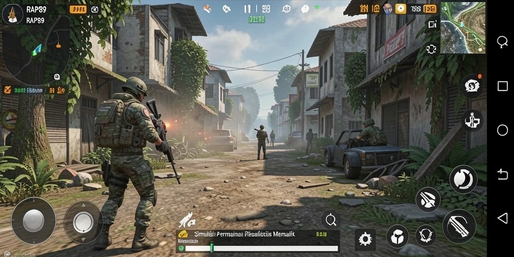 Gameplay menakjubkan dalam simulasi RAP89 yang realistis.