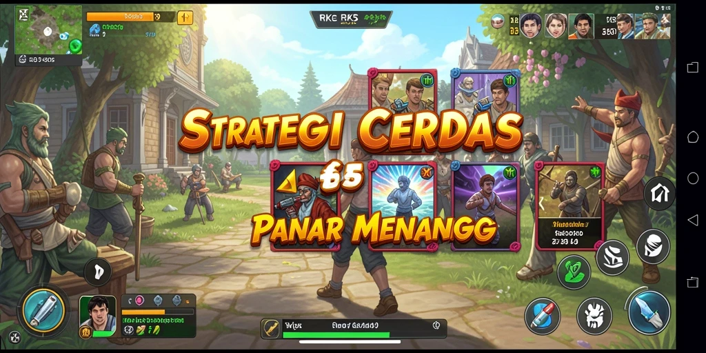 Tangkapan layar utama RK55 menampilkan gameplay strategi yang mendalam.