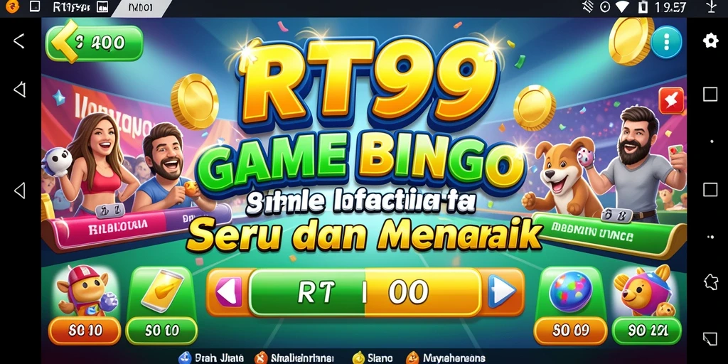 Tampilan gameplay seru dalam RT99 yang menggambarkan suasana Bingo.