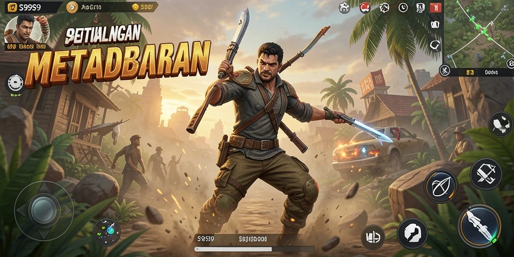 Screenshot S9S9 menampilkan aksi pertarungan yang intens.