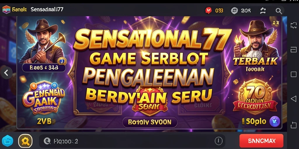 Screenshot SENSATIONAL77 menampilkan aksi seru dalam permainan Slot.