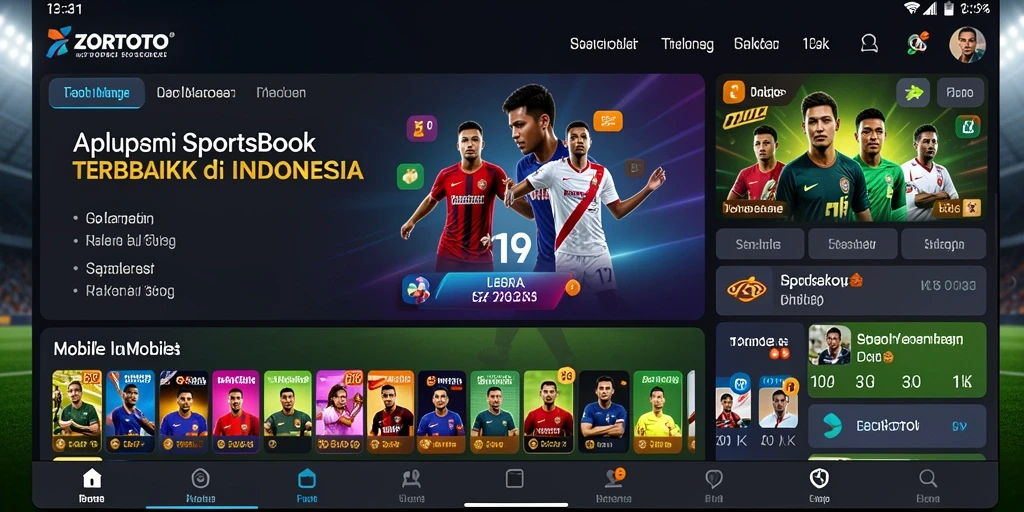 Tampilan gameplay taruhan olahraga di ZORTOTO yang menegangkan.