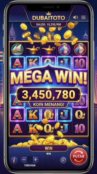 Screenshot antarmuka pengguna aplikasi dubaitoto.